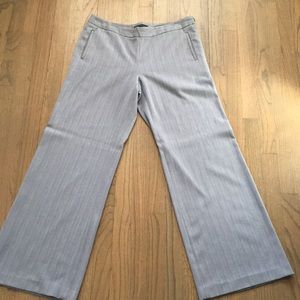 Textured Grey Wide-leg Trouser